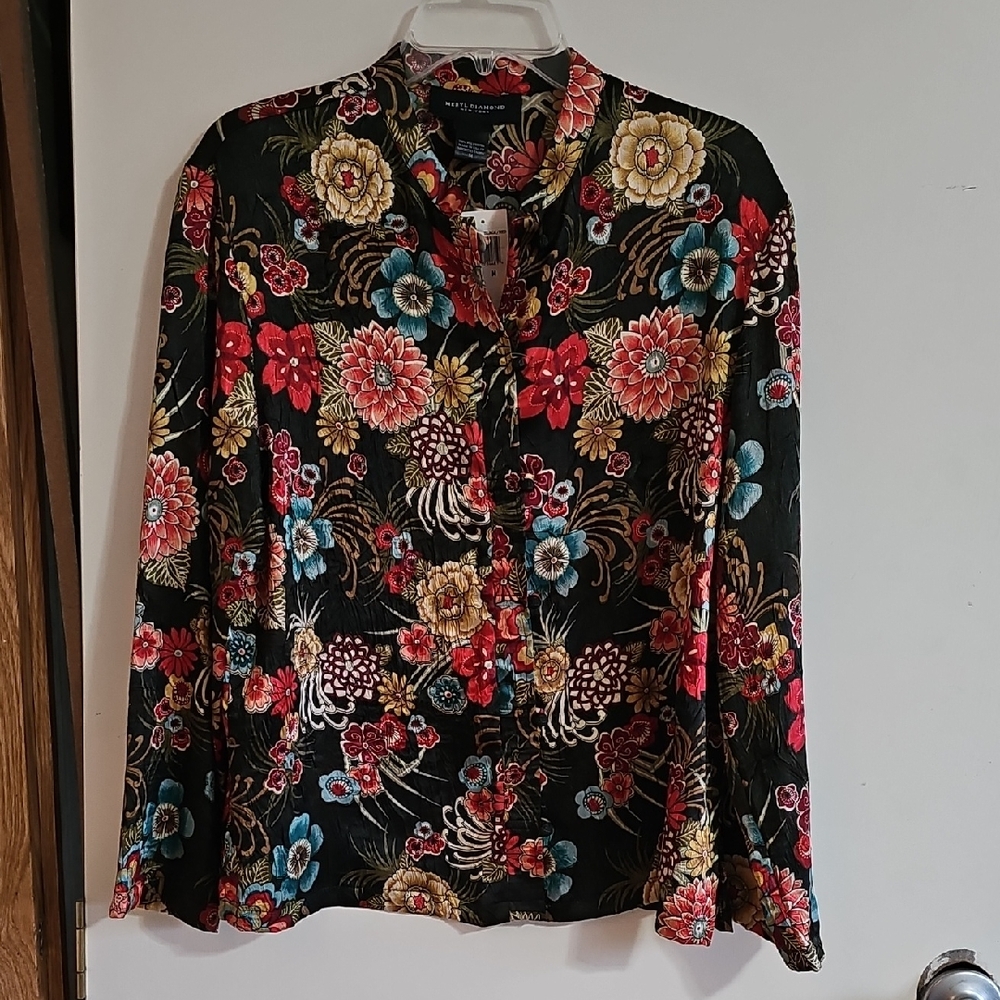 Elegant Floral Women's Blouse